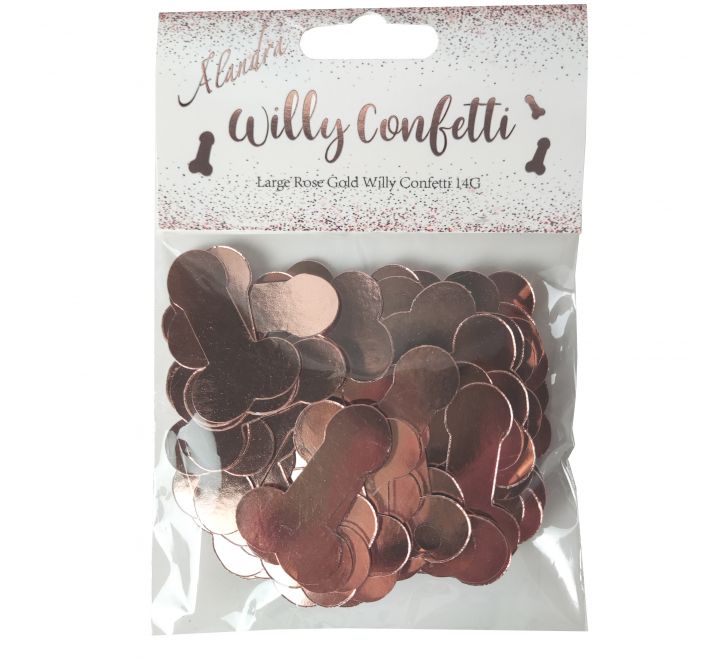 Rosegold penis konfetti