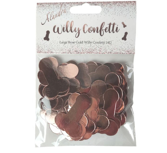 Rosegold penis konfetti