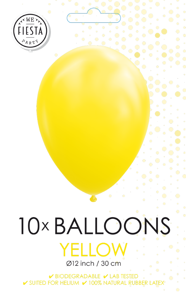 Gular latex ballónir