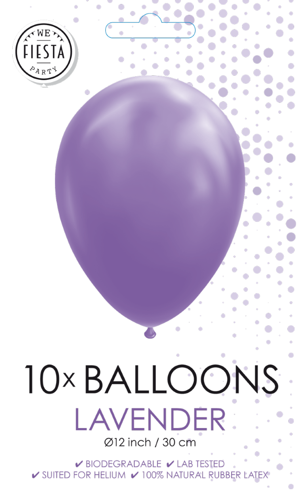 Lavendel latex ballónir