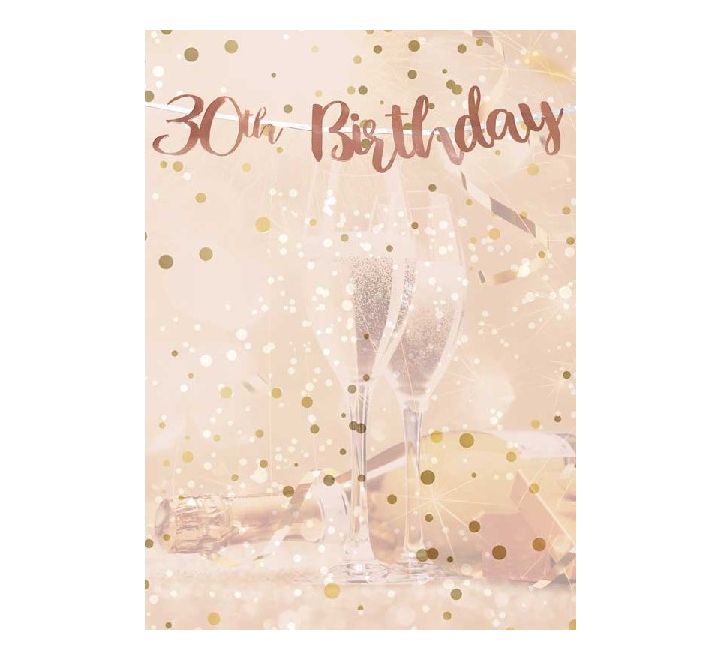 "30 birthday" rosegold banner