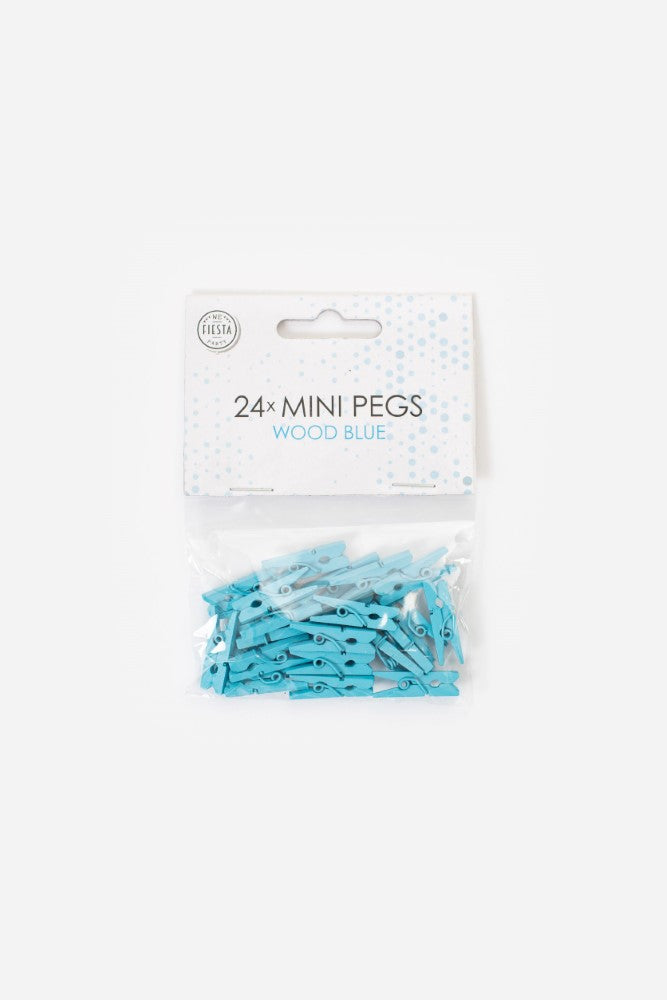 Ljósabláar mini træ klemmur