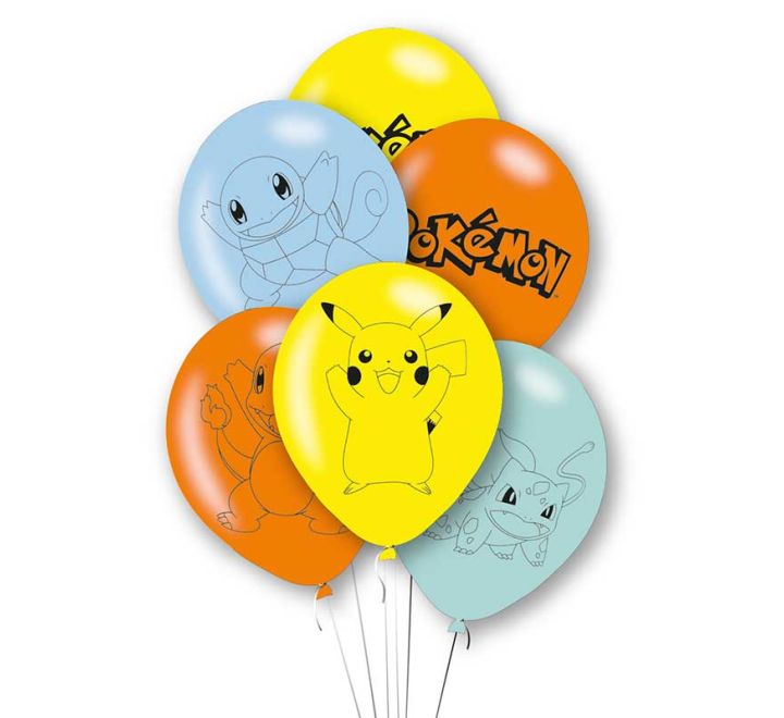 Pokemon latex ballónir