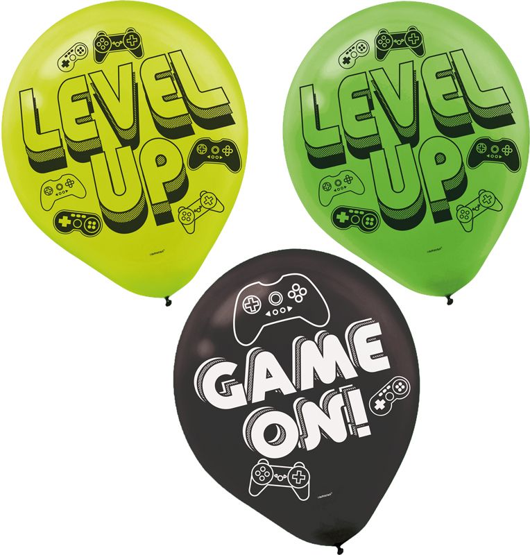 Game On latex ballónir