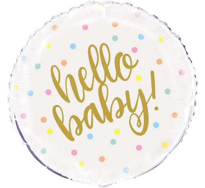 Hello Baby foliu ballón