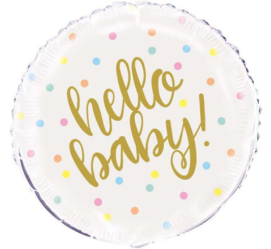 Hello Baby foliu ballón