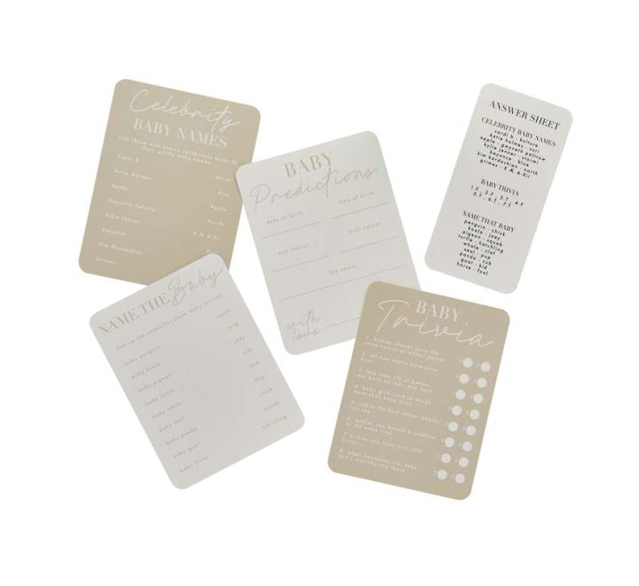 Baby Shower activety pack