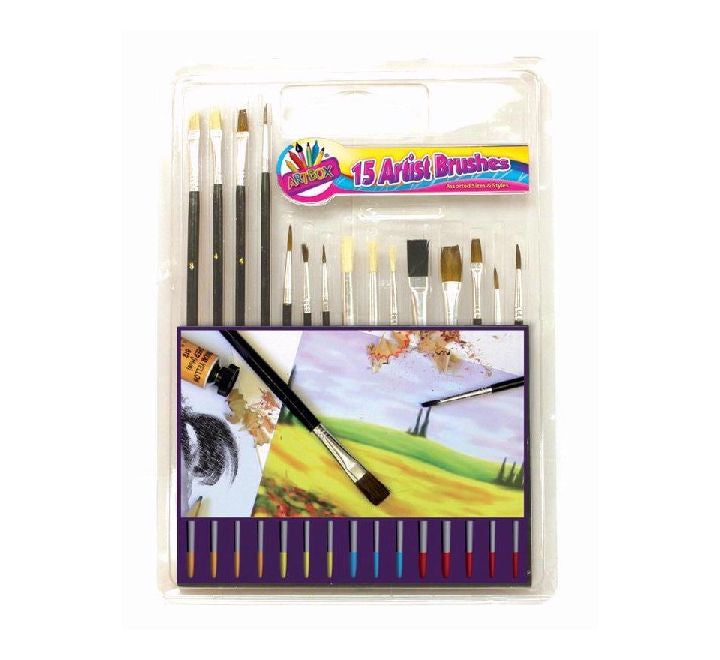 15 artist brushes