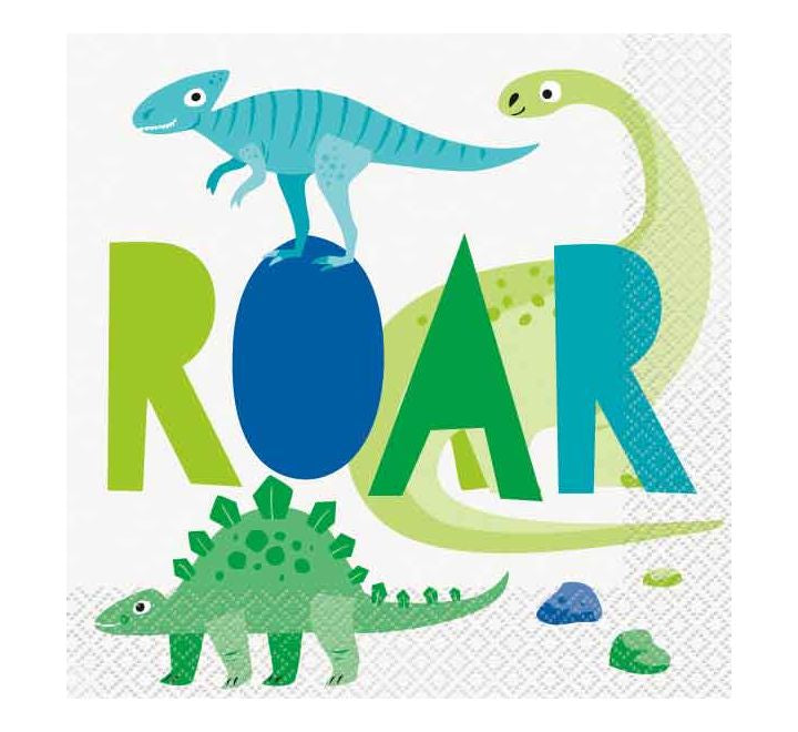Dinosaur serviettar