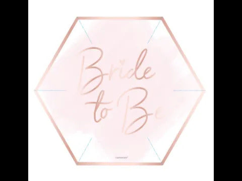 Bride to Be papp tallerkar