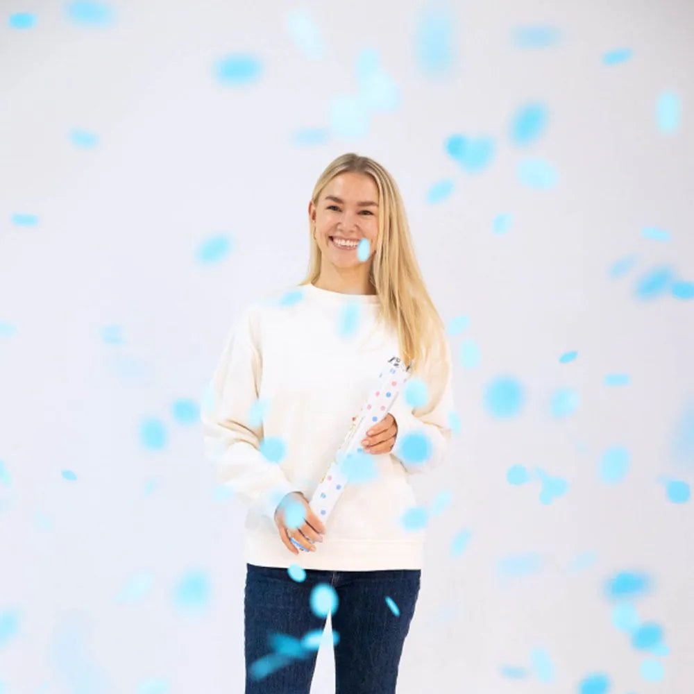 Gender Reveal konfettikanón. - Drongur