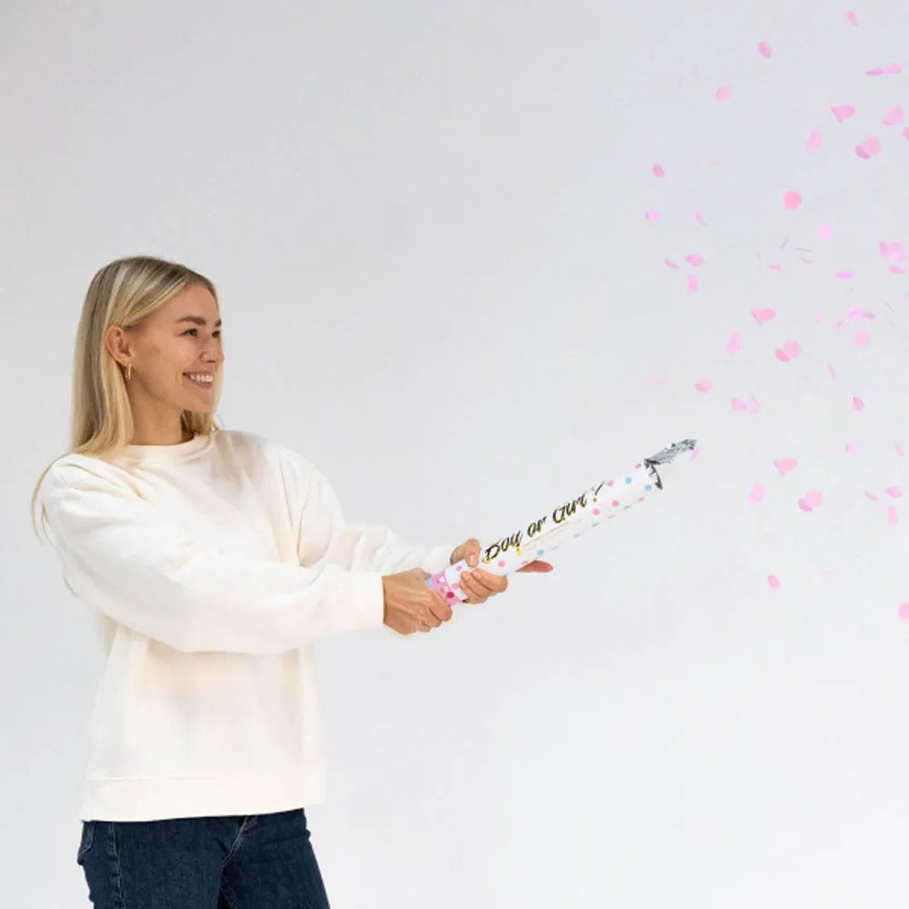 Gender Reveal konfettikanón. - Genta