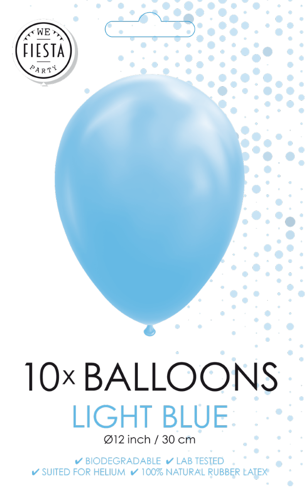 Ljósabláar latex ballónir