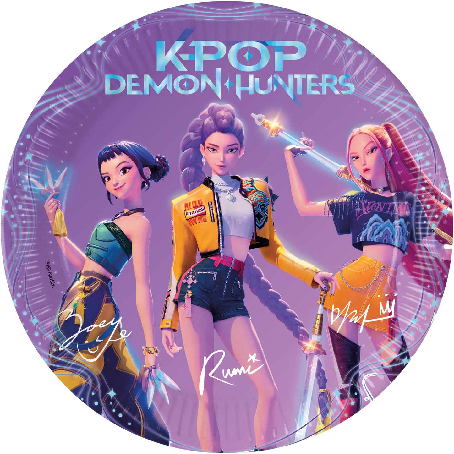 Demon Hunters K-POP papp tallerkar