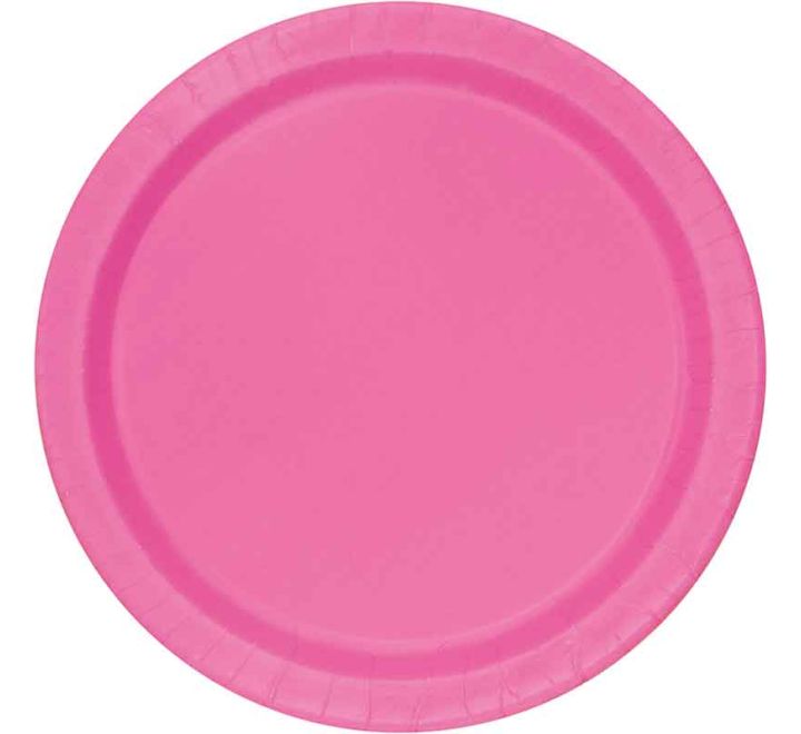 Hot pink tallerkar