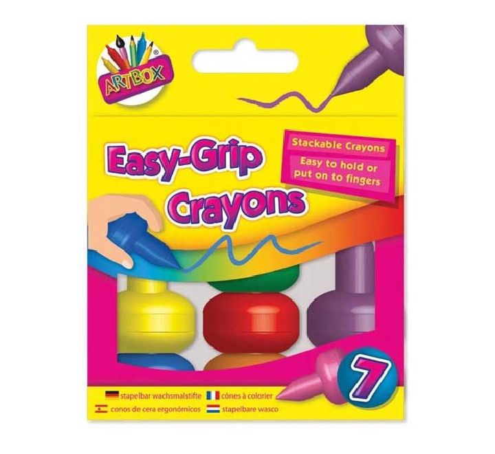 Easy-Grip crayons
