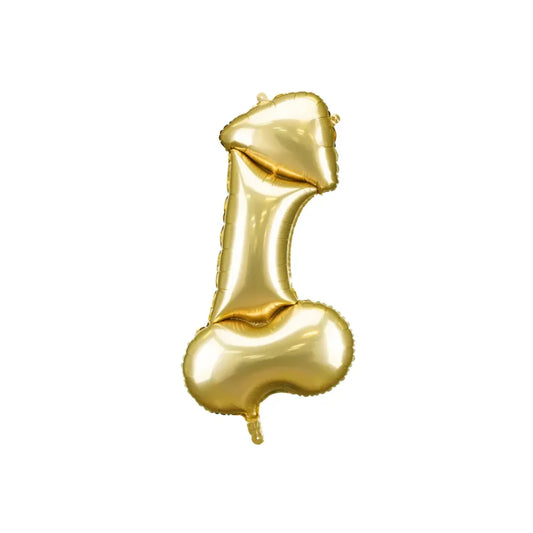 Gold penis foliu ballon