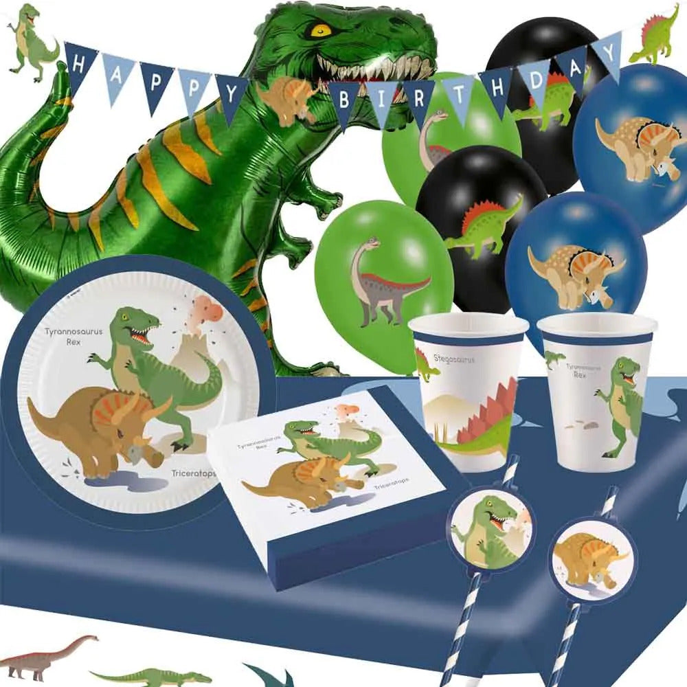 Dinosaur-sett til 8 fólk