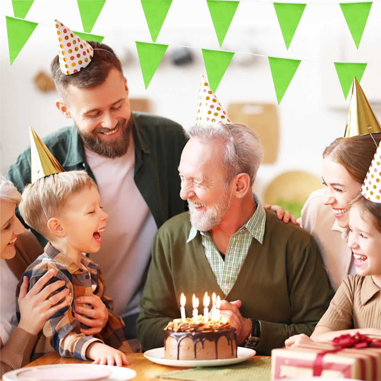 Vimpul - Lime Grønt
